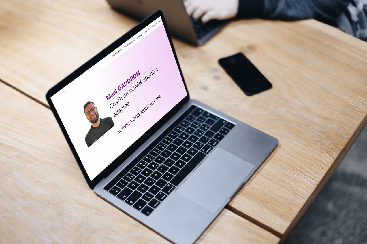 Capture d'ecran du projet Landing Page - Coach Sportif
